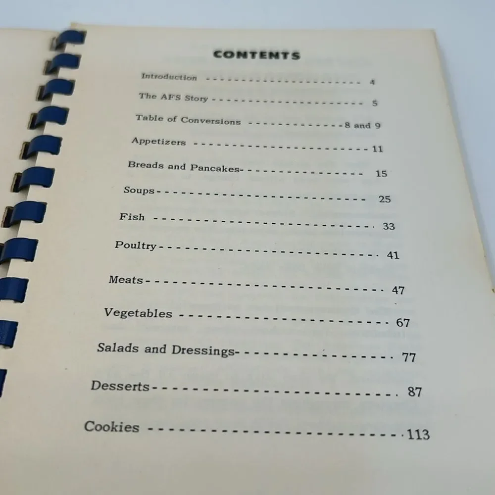 Mid-century American Field Service International Cookbook